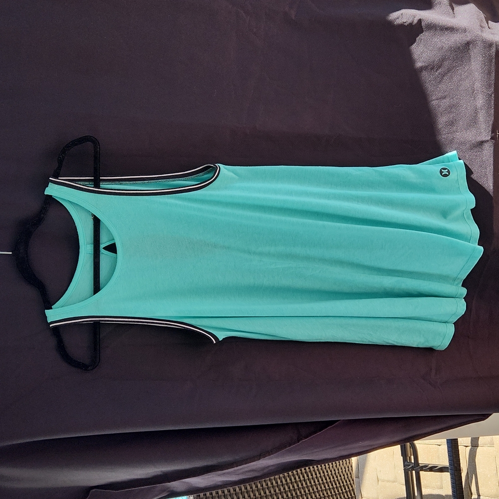 Hurley with Nike Dri-fit teal dress, L